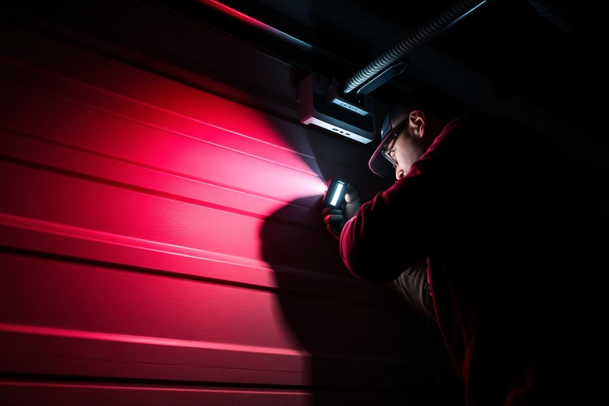 Emergency Service service by Pinehurst Garage Doors - professional technician at work